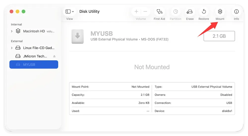 fix external hard drive not mounting on macOS 27 Golden Gate
