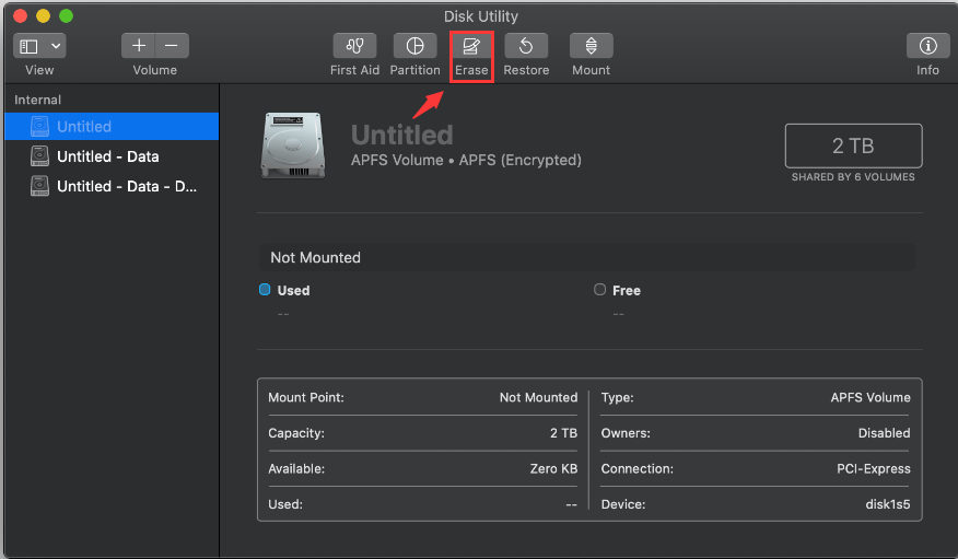 fix untitled drive on Mac