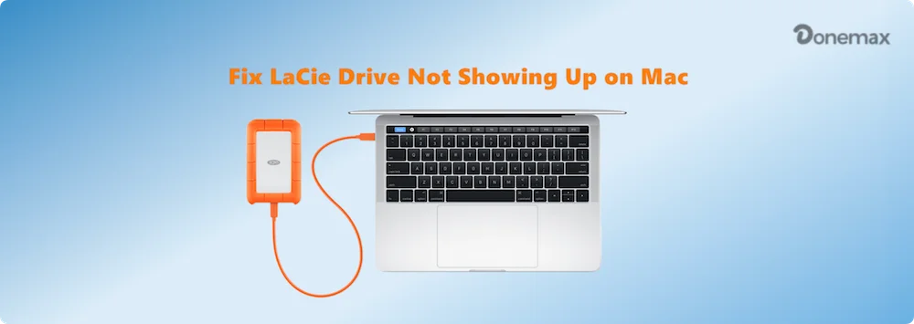 LaCie external hard drive not showing up on Mac
