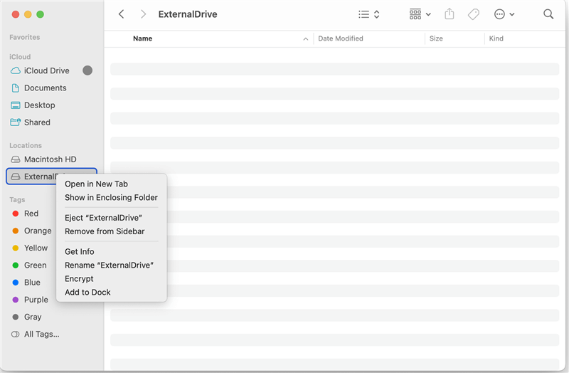 mount external hard drive on Mac