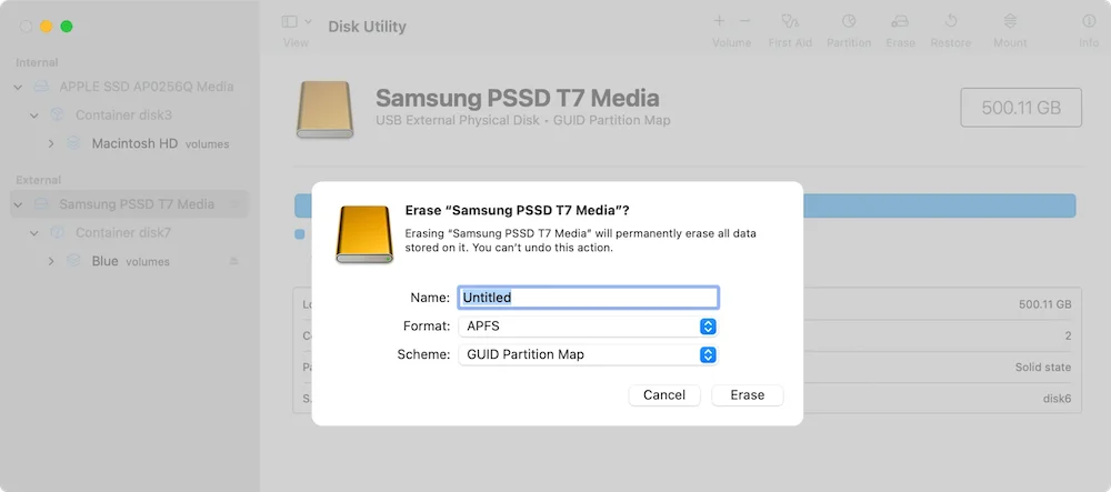 Format the New SSD