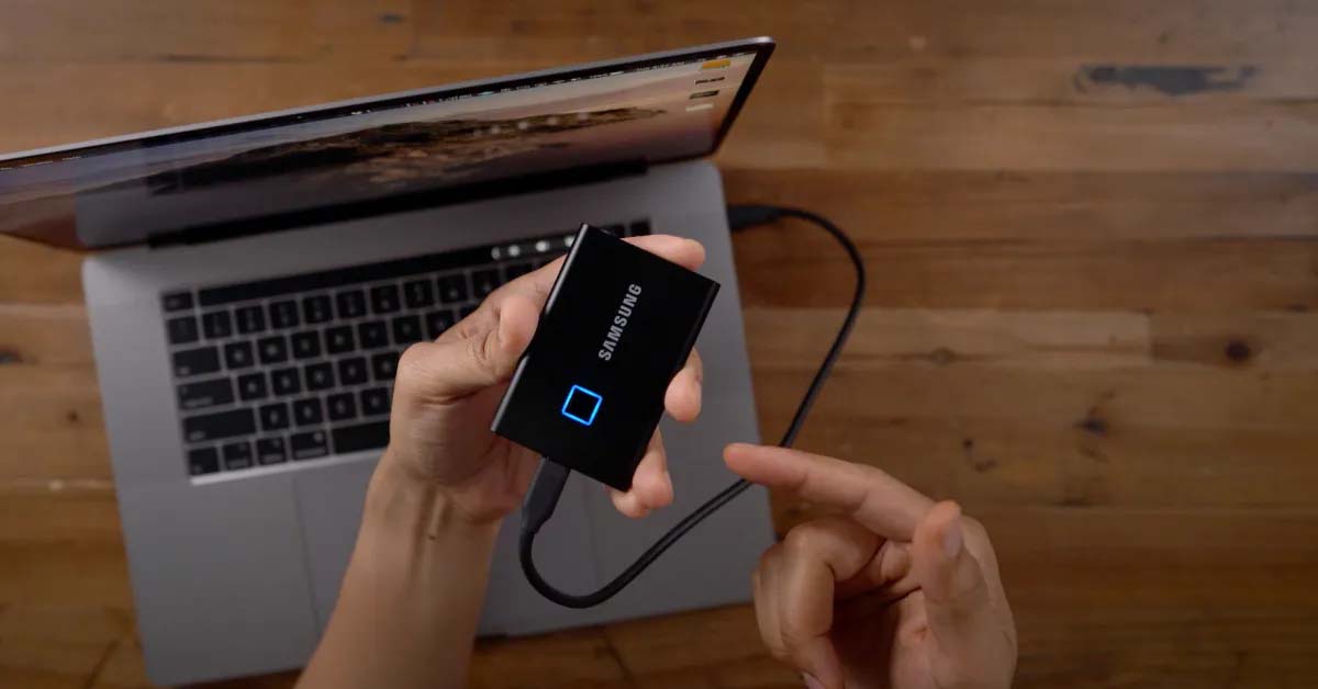 use Samsung portable SSD T7 on Mac