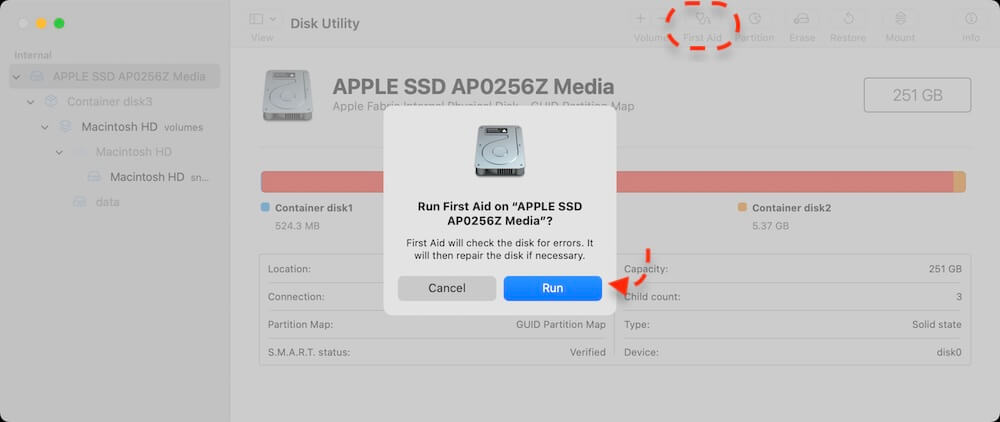 how to use fsck on Mac
