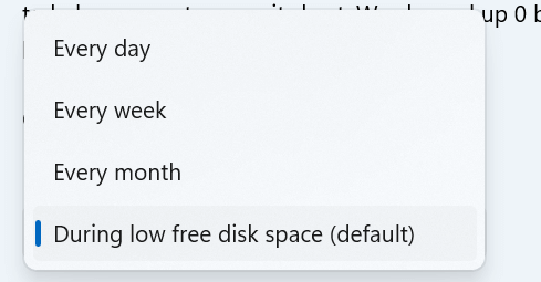Windows Storage Sense