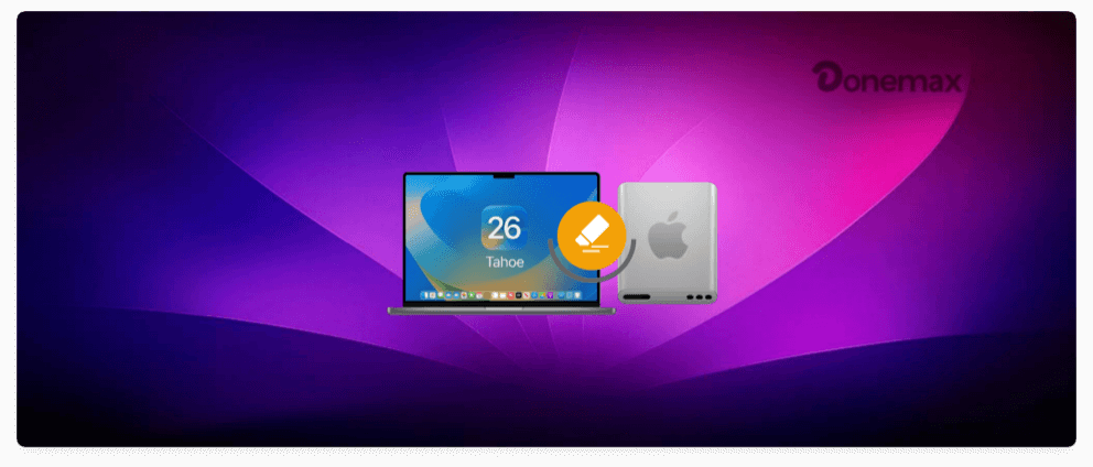 wipe startup disk on macOS Tahoe