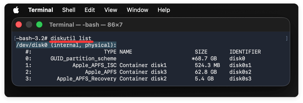 wipe startup disk on macOS Tahoe