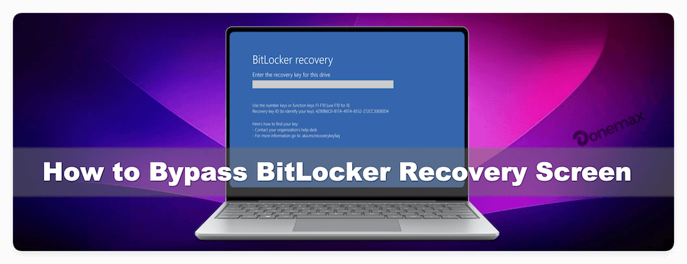bypass BitLocker recovery screen