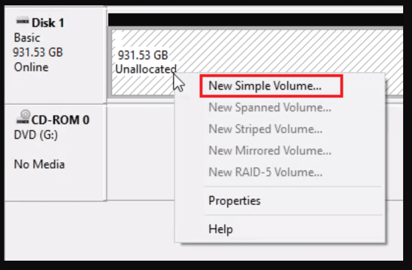 Windows Disk Management