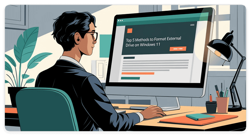 format external hard drive on Windows 11