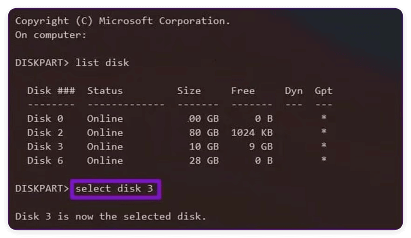 Formatting Drives via Command Prompt