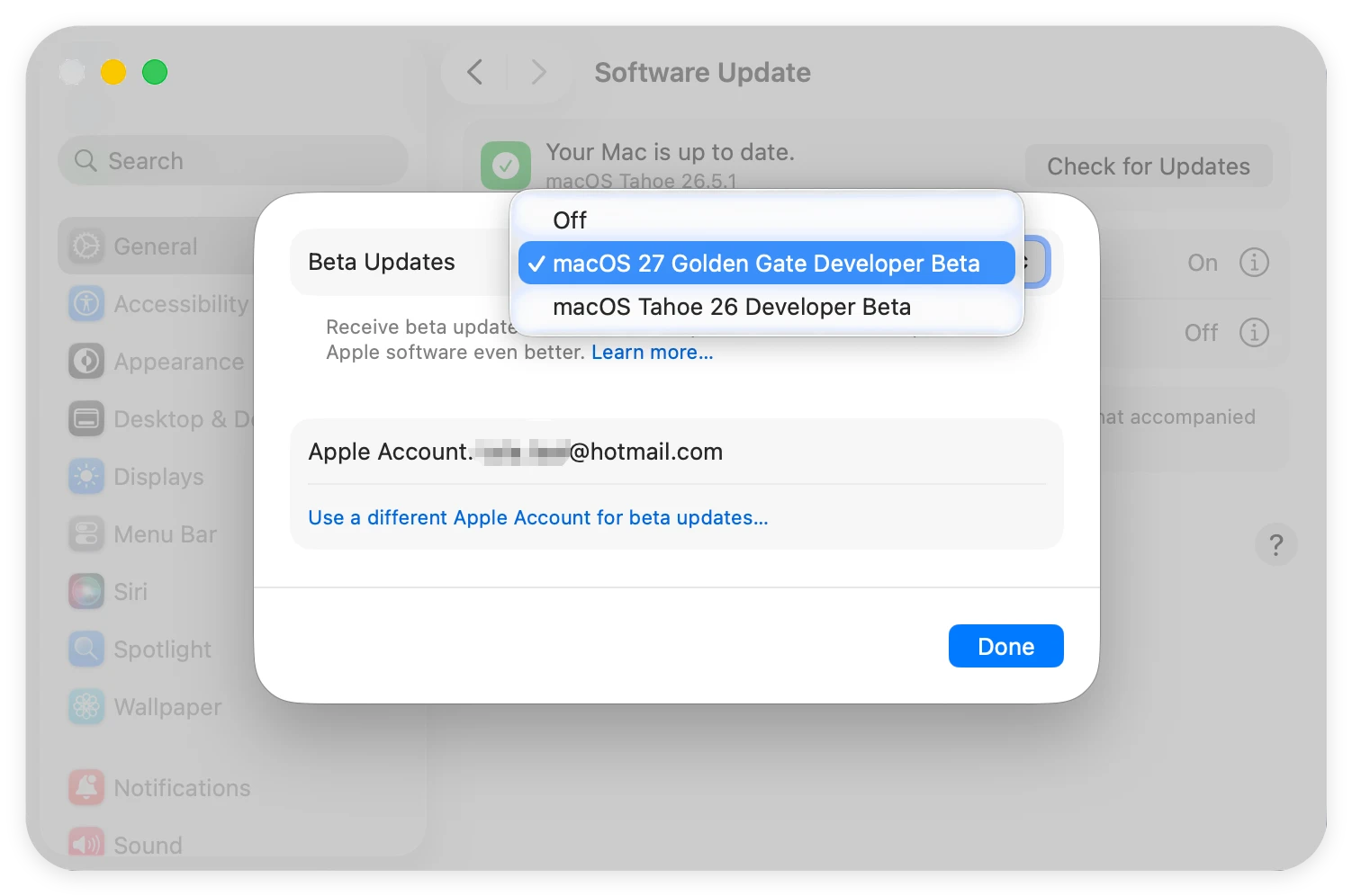 macOS Golden Gate developer beta