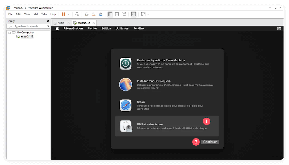 install macOS Sequoia on VMware on Windows