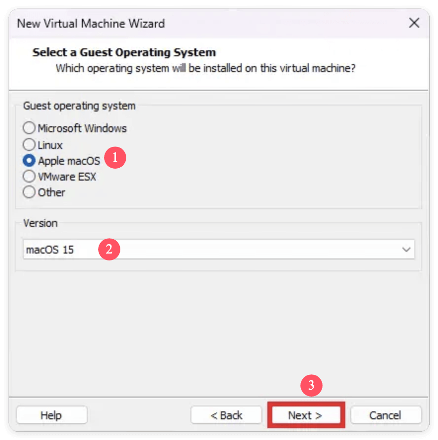 install macOS Sequoia on VMware on Windows