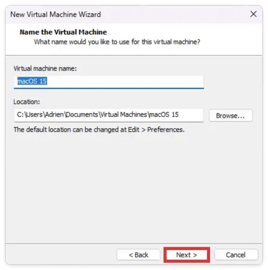 install macOS Sequoia on VMware on Windows