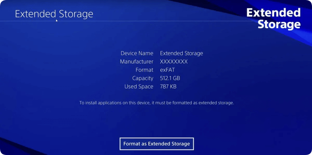 fix PS4 USB storage device not connected
