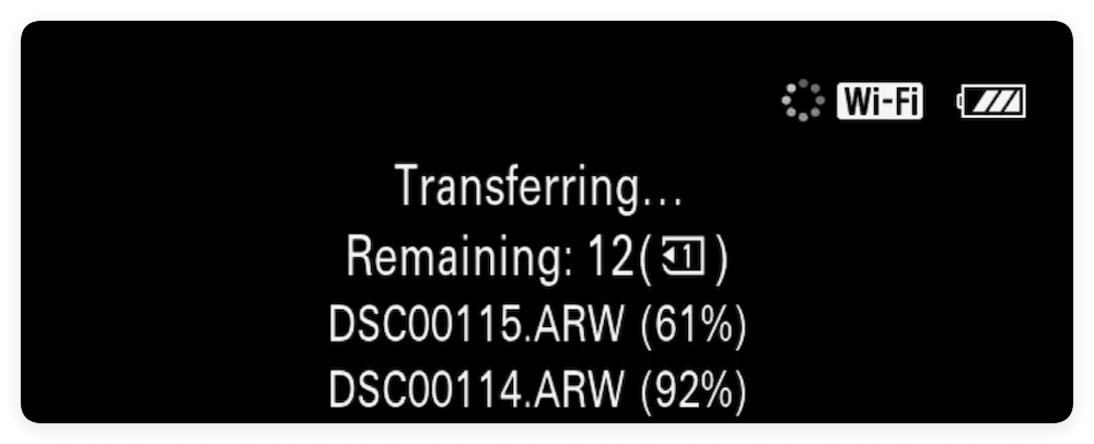 transfer photos from Sony digital camera to Mac via Wifi