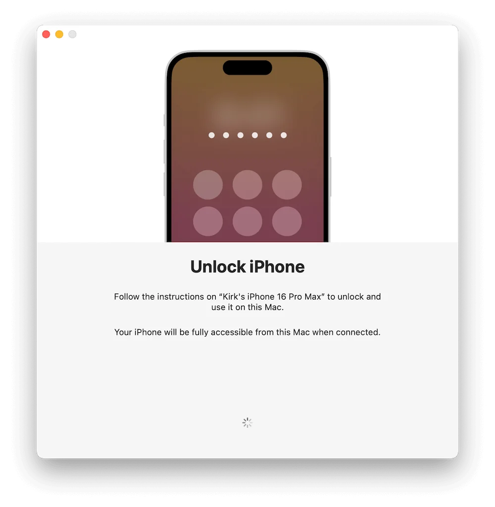 use iPhone Mirroring on Mac