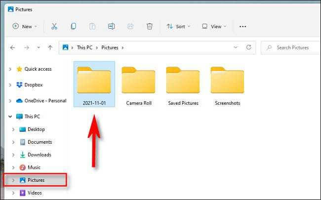 Find imported photos