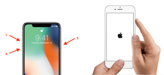 Restart iPhone devices