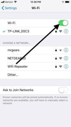 Switch Mobie Data iPhone