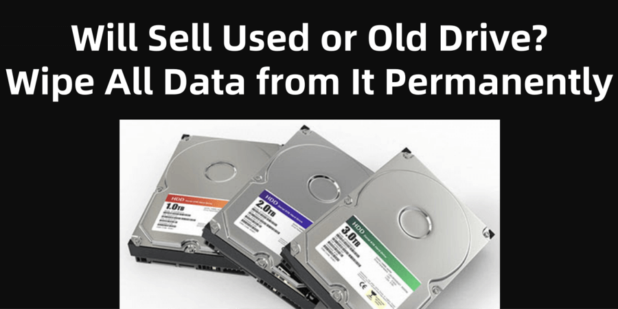 wipe old drive before selling