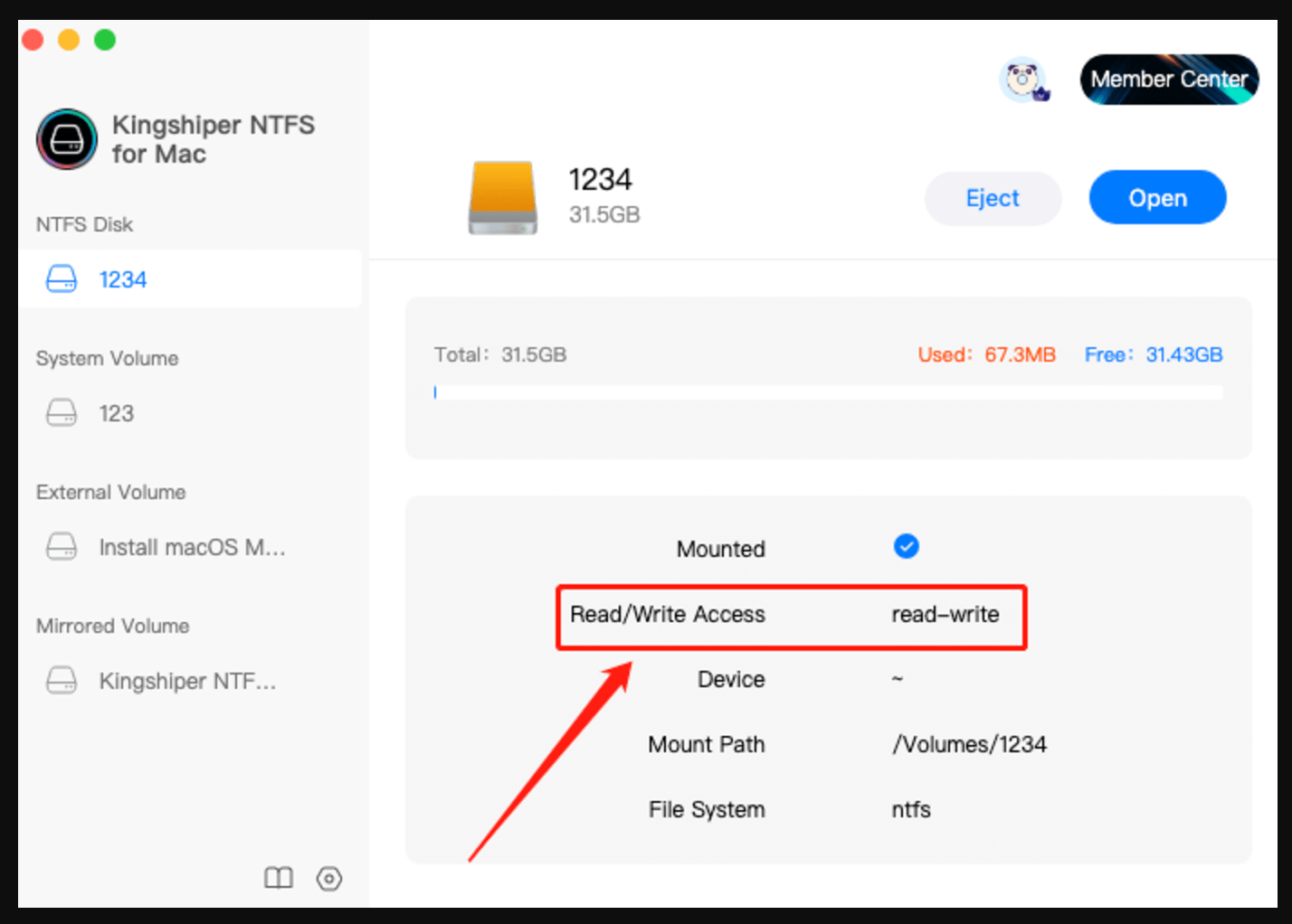 Kingshiper NTFS for Mac