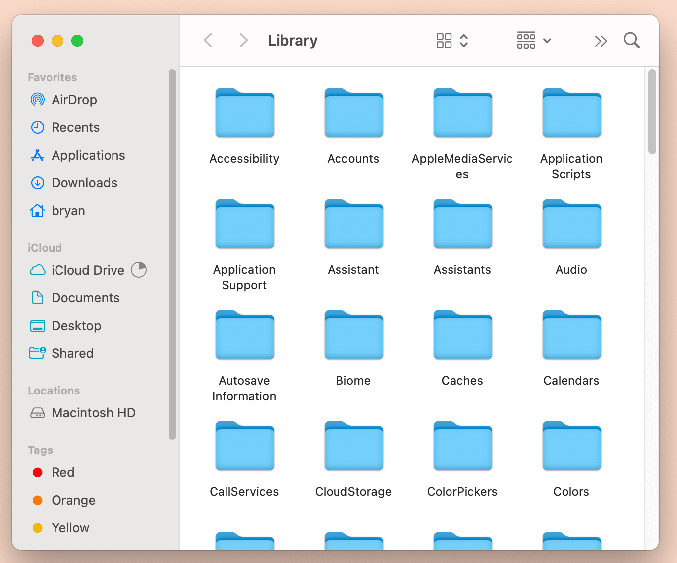 User Library folder