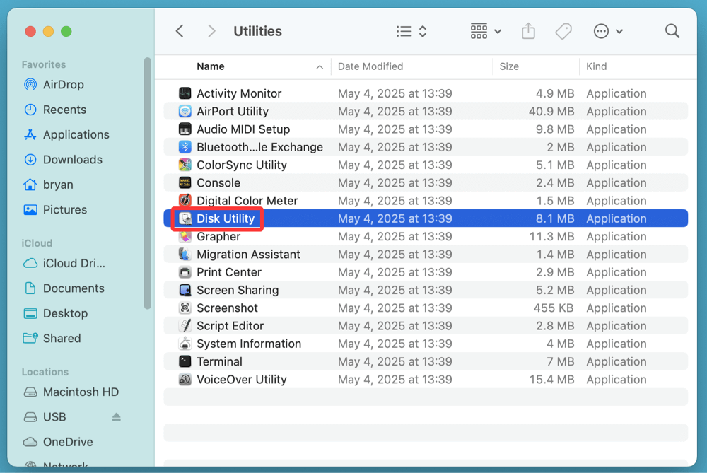 lock USB drive on Mac