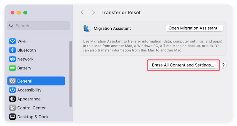 factory reset macOS Sequoia
