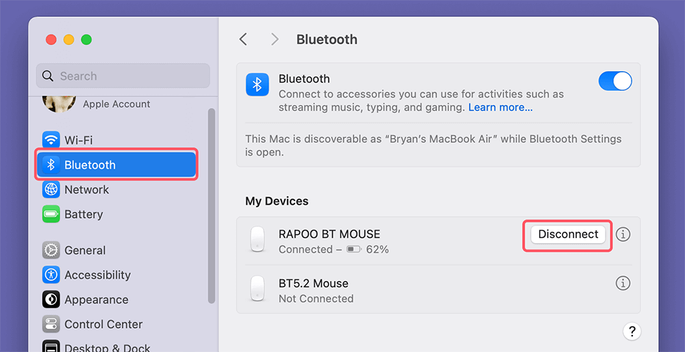 Unpair Bluetooth Devices
