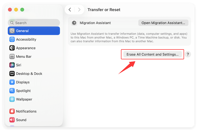 factory reset a MacBook