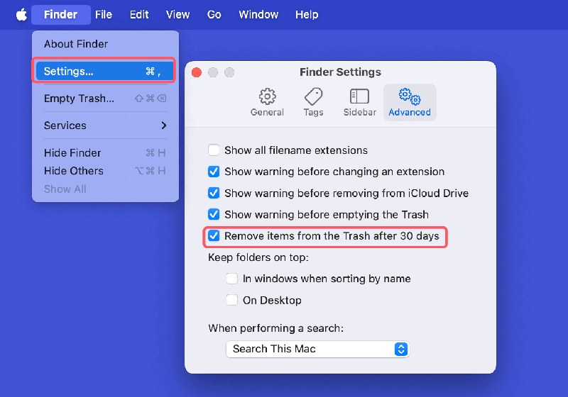 Securely Empty Trash Bin on Mac Wipe Trash Bin on Mac