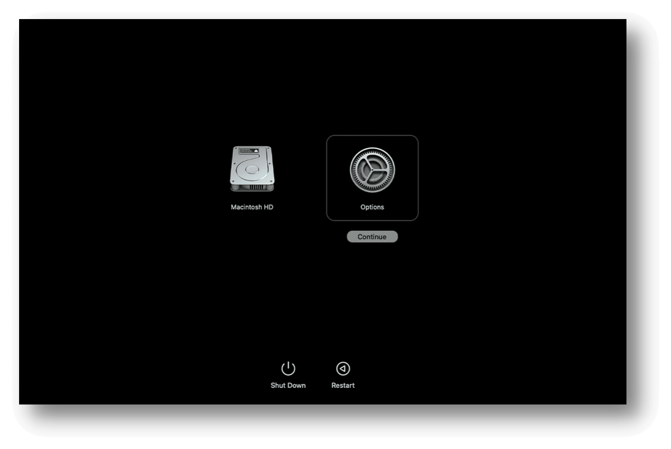 iMac boots into macOS Recovery mode