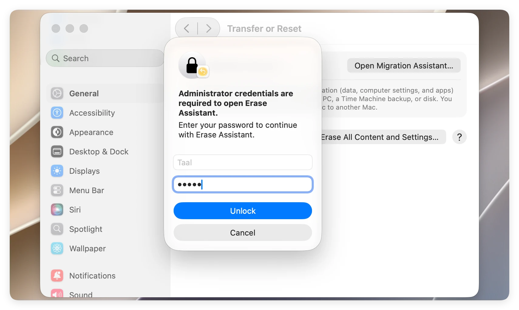 wipe hard drive on macOS 27 Golden Gate