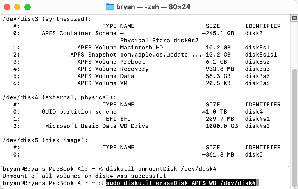 format WD external HDD/SSD on Mac