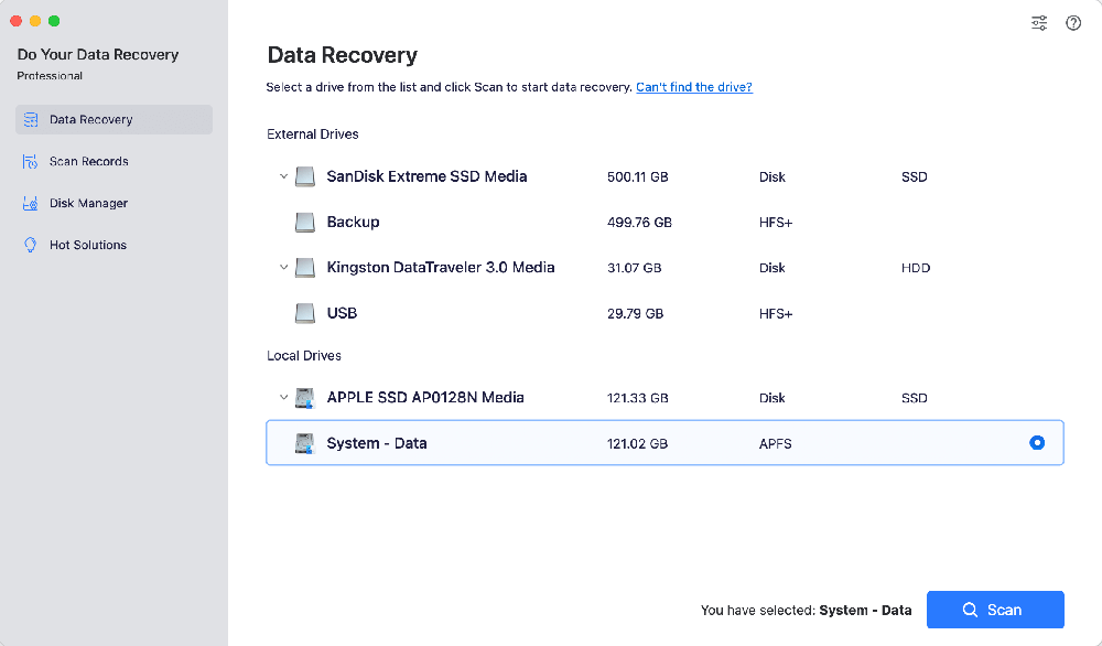 Do Your Data Recovery for Mac