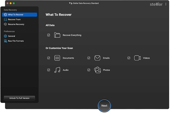 Stellar Data Recovery for Mac