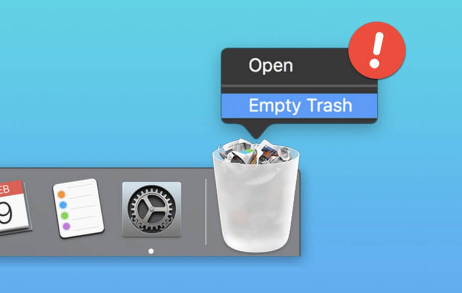 Emptied Mac trash