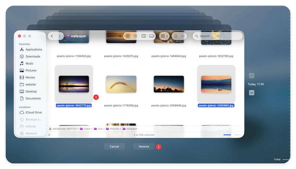 recover photos after macOS Tahoe update
