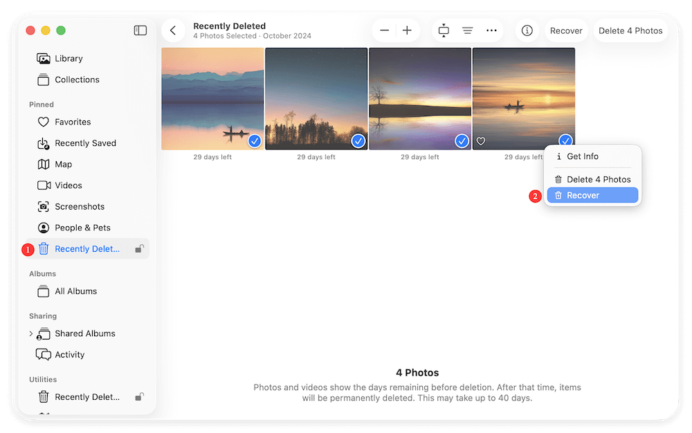 recover photos after macOS Tahoe update