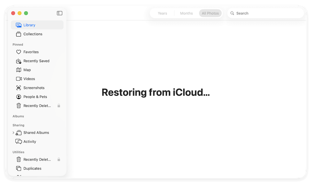 recover photos after macOS Tahoe update
