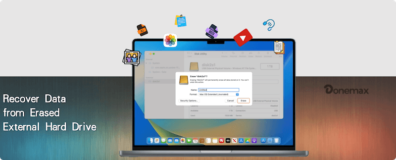recover data from erased external drive on Mac