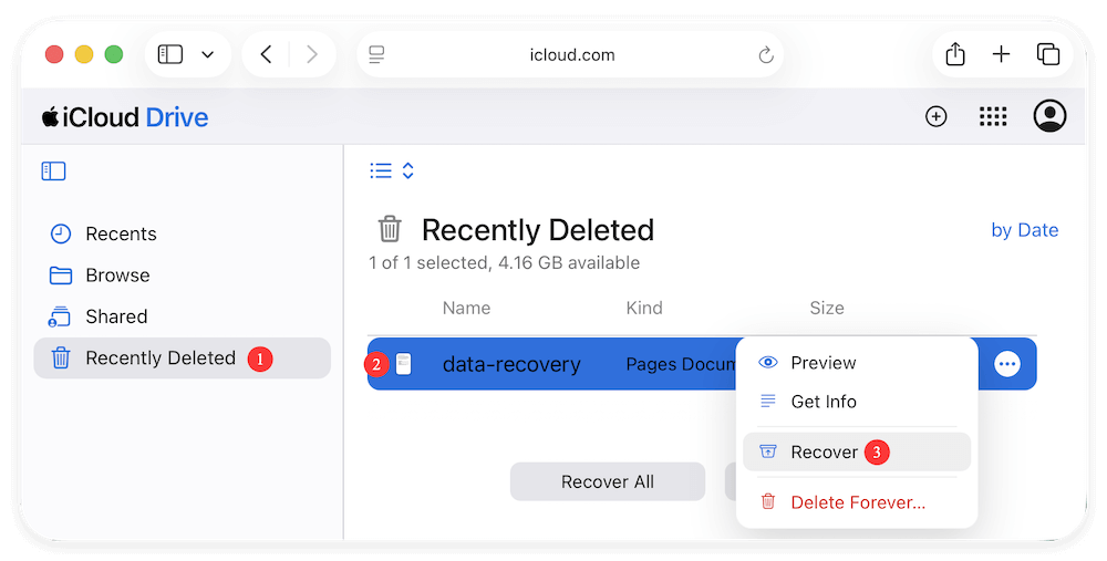 recover deleted files on macOS Tahoe