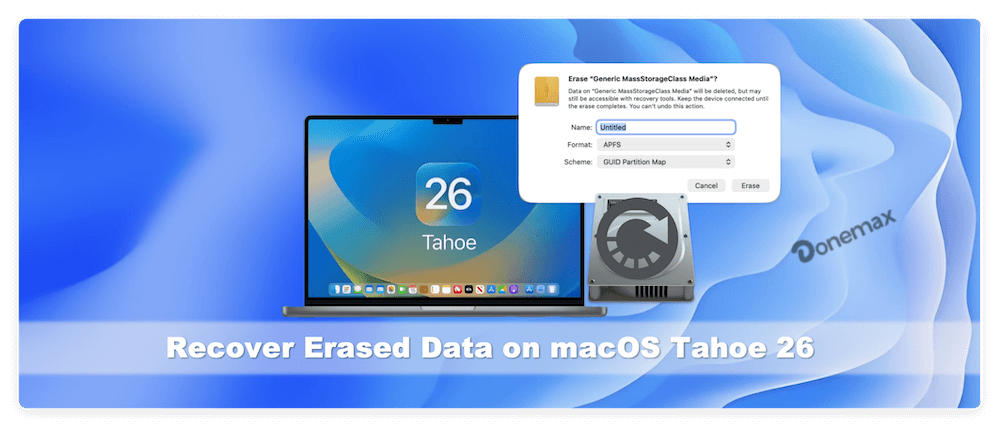 recover ereased data on macOS Tahoe