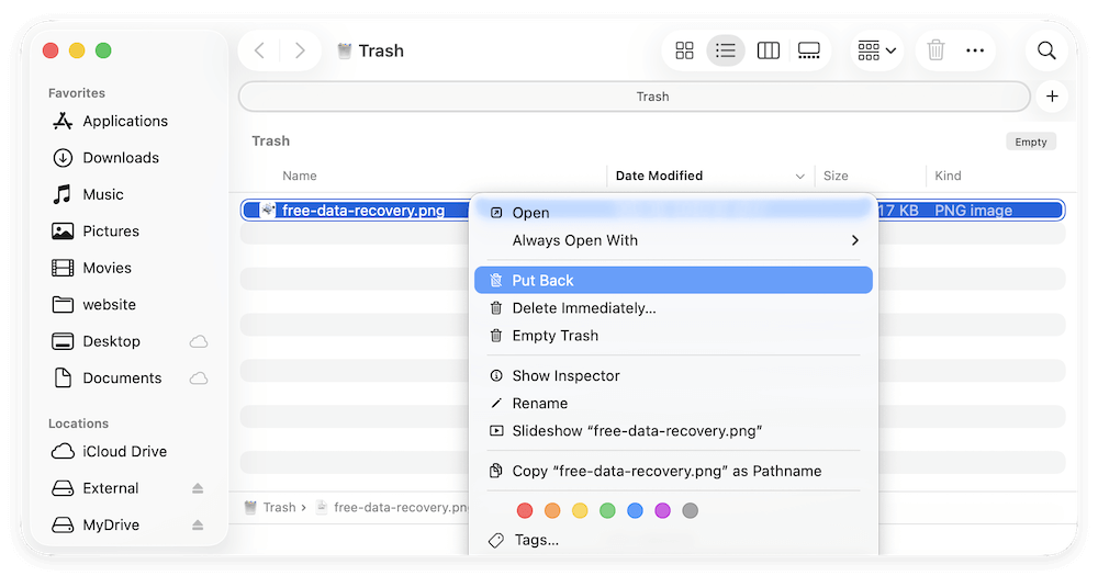 recover ereased data on macOS Tahoe