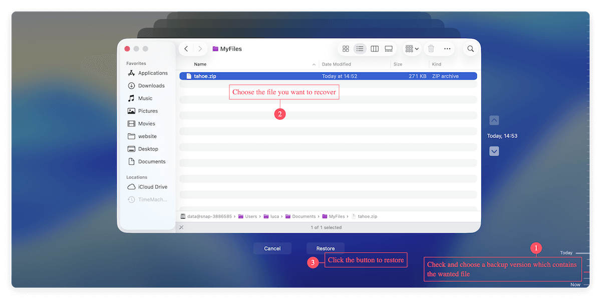 recover lost data on M5 chip Mac