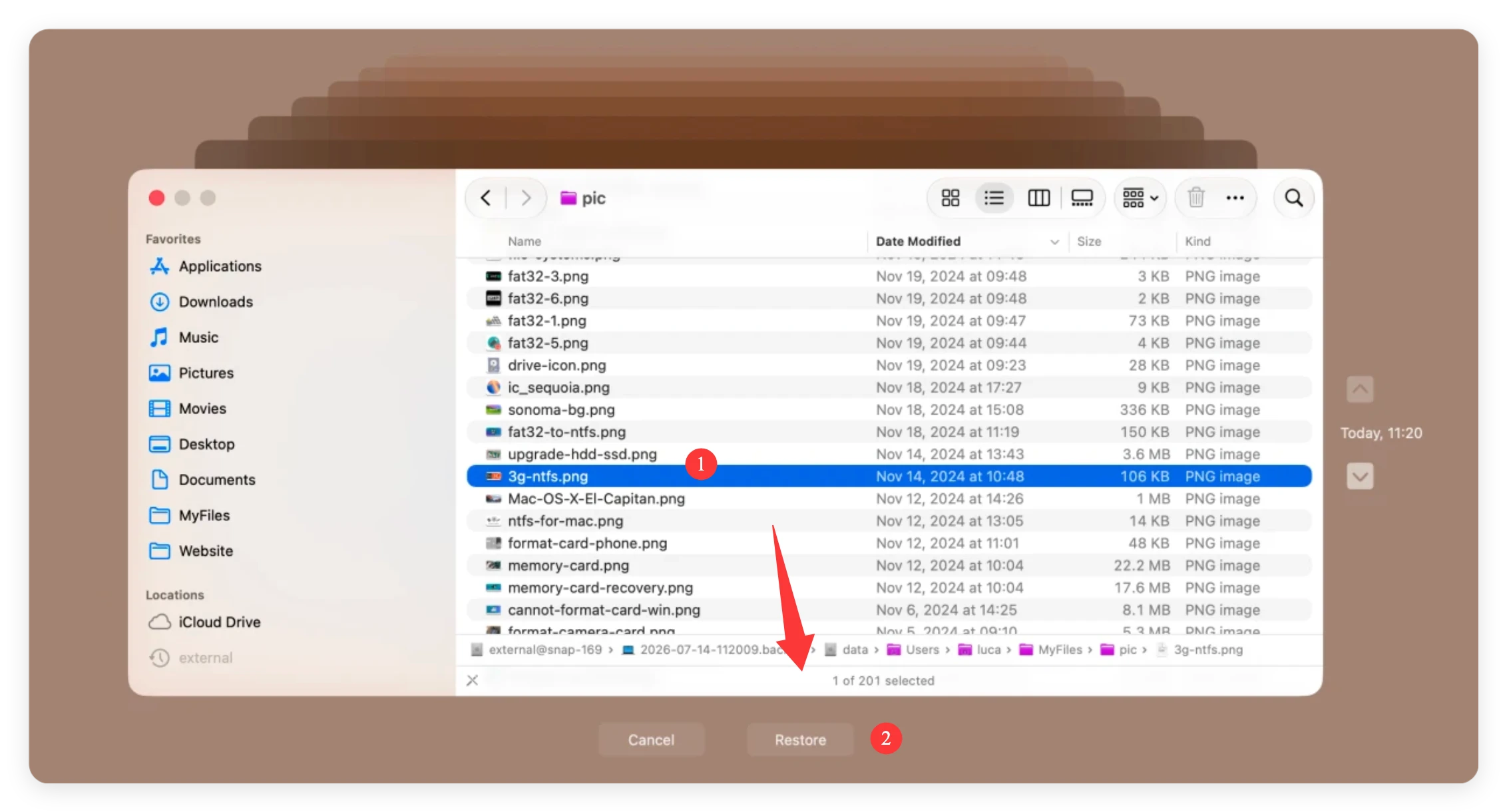 recover lost files after upgrading to macOS 27 Golden Gate