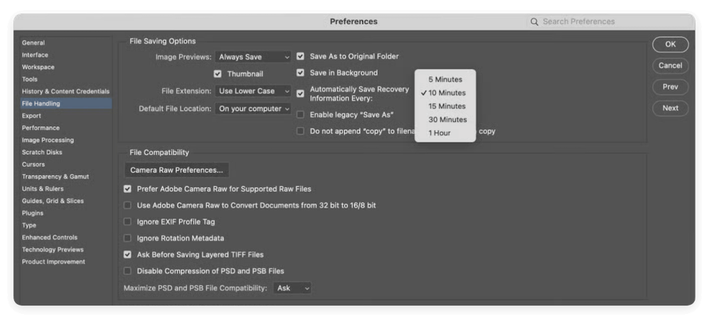 recover lost Photoshop files on Mac