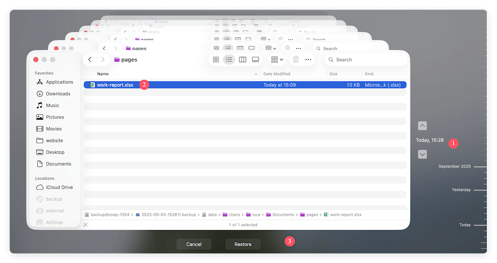 recover unsaved Excel file on Mac