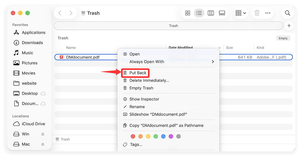 recover unsaved/lost pdf files on Mac